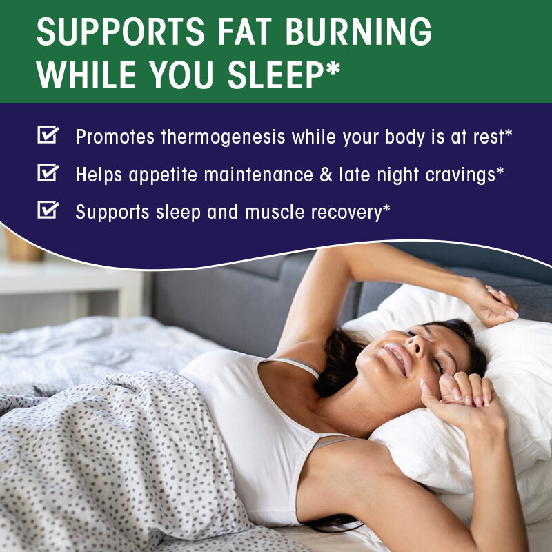 Catfit cápsula quemadora de grasa nocturna, ácido málico, gestión de la grasa del vientre, asistencia metabólica en la dieta del sueño