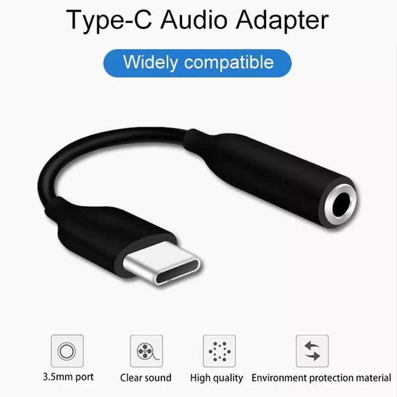 Type C To 3.5mm Male Female Converters Audio Plug Adapter Type C To 3.5mm Audio Cable Headset Conversion Supplies Accessories