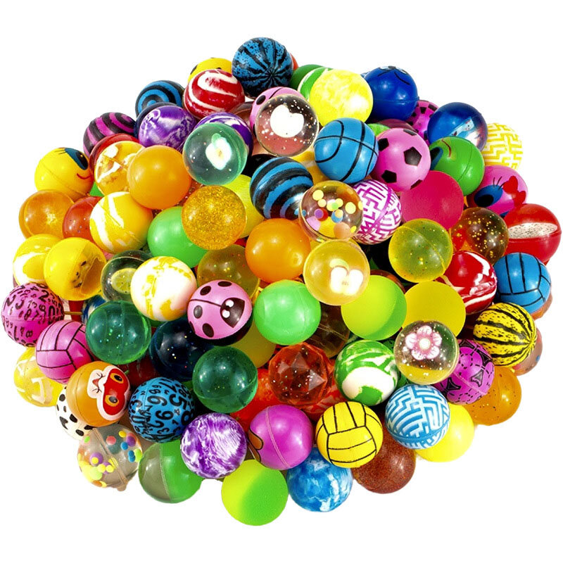 Elastic Jumping Ball for Children, Indoor e Outdoor Fun Toys, Solid Rubber Ball, 10 PCs, 20PCs