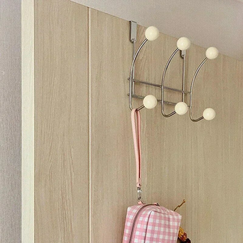 Home Door Back Hook Wall Hanging Clothes Towel Hanger Bathroom Space Saving Accessories Household No Punch Organizer Tools