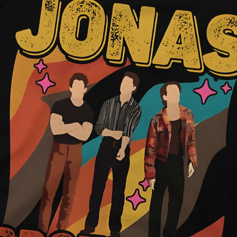 J-Jonas Brothers 밴드 남성용 최신 티셔츠, 투어 2023 라운드 칼라 기본 티셔츠, 힙합 선물, 아웃도어웨어