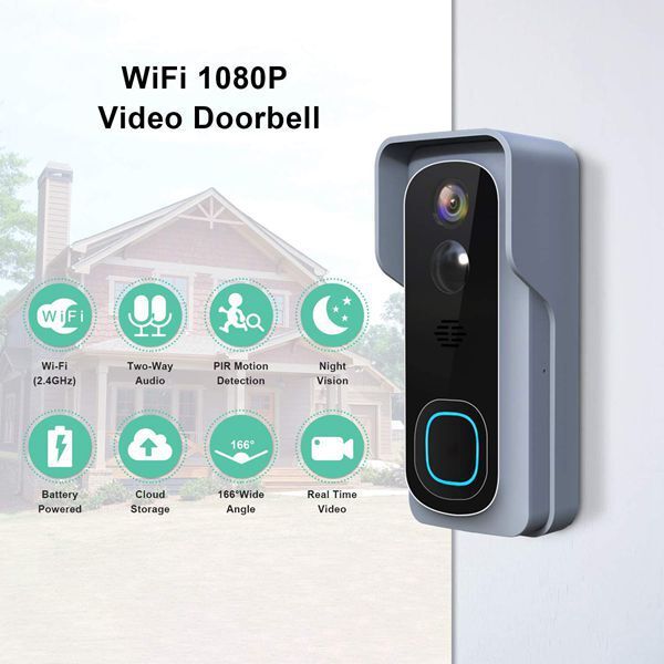 Smart WIFI 1080P Wireless Camera Wireless Video Doorbell Remote Home Surveillance Camera Video Voice Intercom
