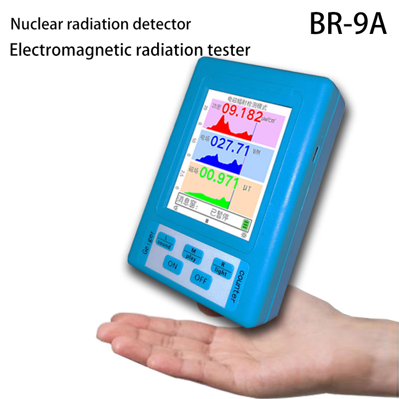 Tampilan LCD Seri Detektor Radiasi Detektor Radiasi Nuklir Multifungsi Monitor Dosimeter Penguji Radiasi Meteran EMF