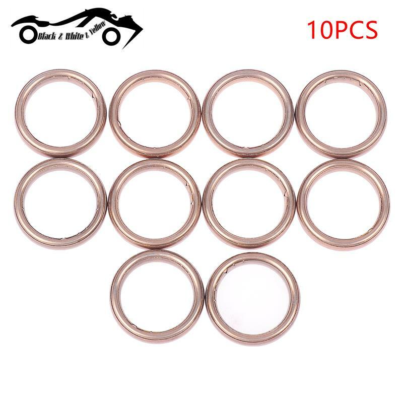 10 PCS Muffler Exhaust Gasket For Motorcycle GY6 70cc 100cc 110cc 125cc 150cc Scooter Bike ATV Moped