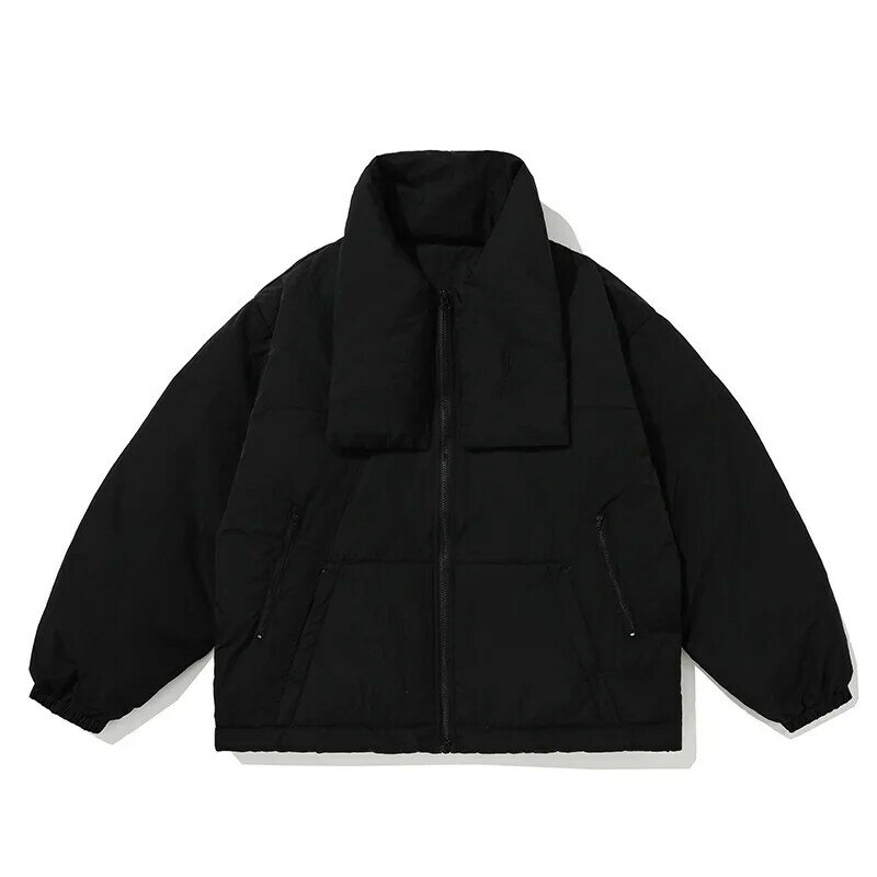 Inverno novo básico masculino gola para baixo jaqueta de rua vintage japonês tendência para baixo jaqueta masculina