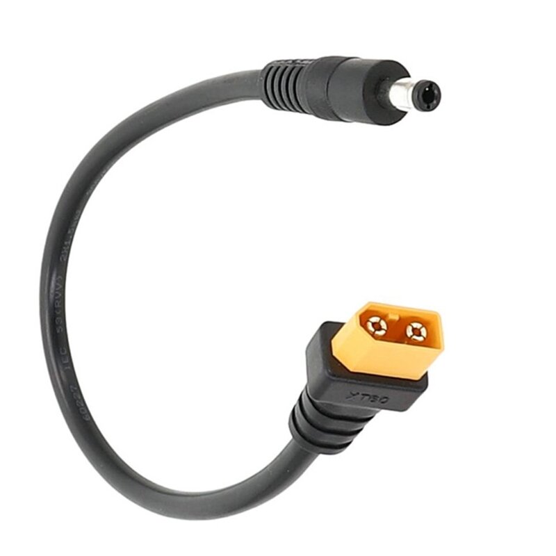 Conector tipo enchufe XT60/T a Cable alimentación DC5525, adaptador 5,5x2,5mm para TS101