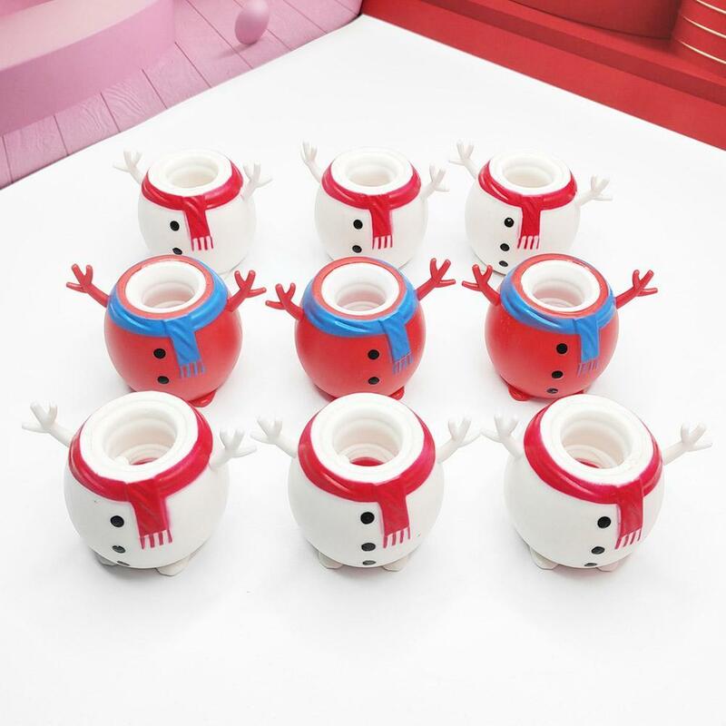Симпатичная Рождественская игрушка Санта-Клаус инструмент для снятия стресса мягкая игрушка для снятия стресса смешная игрушка для детей рождественские подарки
