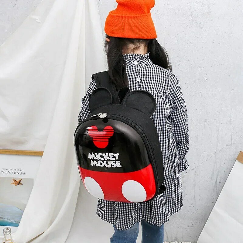 Disney-mochilas escolares para niños y niñas, mochila de Mickey Mouse para bebé, guardería, paquetes de dibujos animados bonitos de Minnie, recién llegado