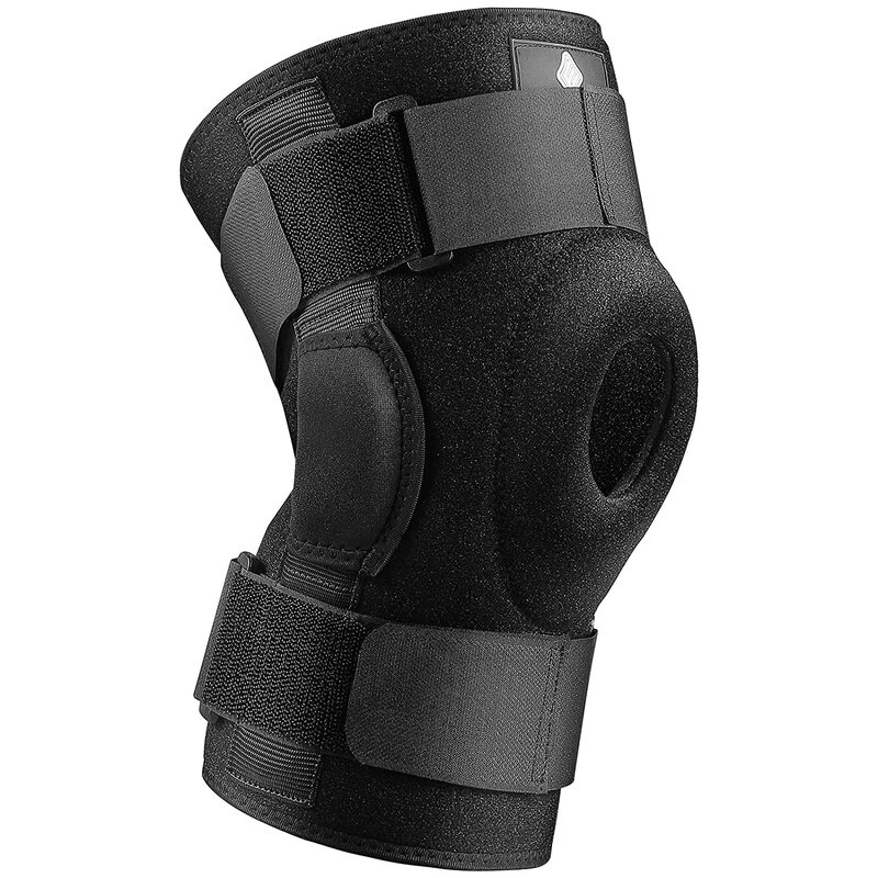 1Pc Kniebrace Met Dual Metal Side Stabilisatoren Knie Ondersteuning Verstelbare Compressie Ademend Patella Protector Artritis Guard