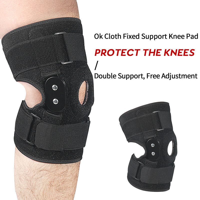 Supporto primaverile ginocchiere da corsa basket escursionismo compressione assorbimento degli urti traspirante menisco Wrap Brace ginocchiera