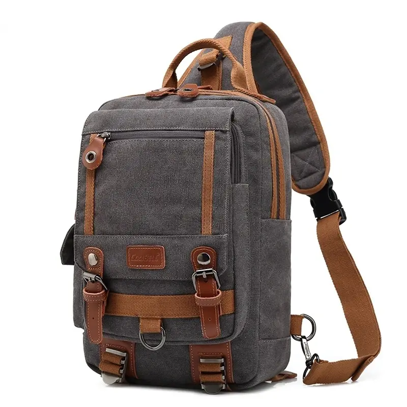 Простая удобная мужская нагрудная сумка Chikage, вместительная сумка через плечо, деловая Водонепроницаемая на плечо для поездок