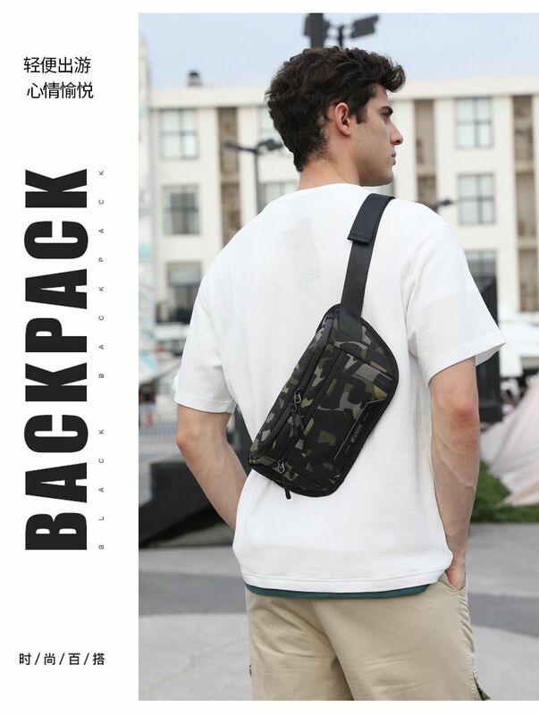 Mode einfarbig Herren Hüft taschen hochwertige Nylon Unisex Brusttaschen lässig Reise Umhängetasche männlich Sport Hüftgurt Tasche