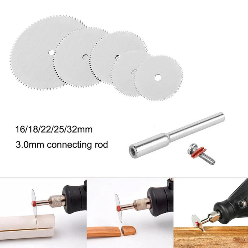 6Pcs Mini lama per sega circolare disco da taglio per molatura elettrica utensile rotante per Dremel Metal Cutter utensili elettrici dischi da taglio per legno