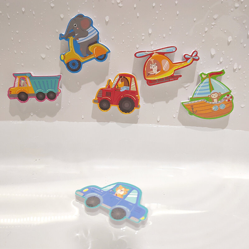 Baby vasca da bagno giocattoli da bagno Ocea Animals Puzzle Toy EVA Education Learning Foam Fish Water Toys gioco di balneazione per 2 3 anni bambini