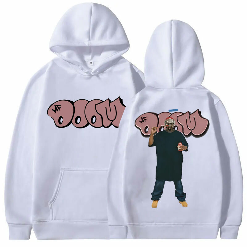 Rapper Mf Doom Graphic felpa con cappuccio moda maschile Hip-Hop Trend felpa con cappuccio Casual da uomo uomo donna Hip Hop Streetwear oversize