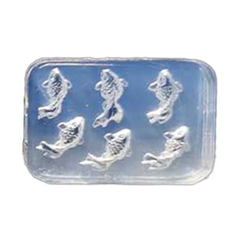 Mini Size Carp Ornaments Studs Earrrings Necklaces Mold Resin Hand-made Goldfish Pendant Mold Jewelry Making Tools