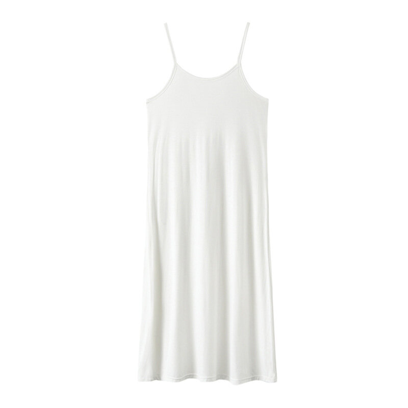 ストラップ付きの女性用ロングドレス,長くてしっかりとしたアンダースカート,ソリッド,90〜120cm