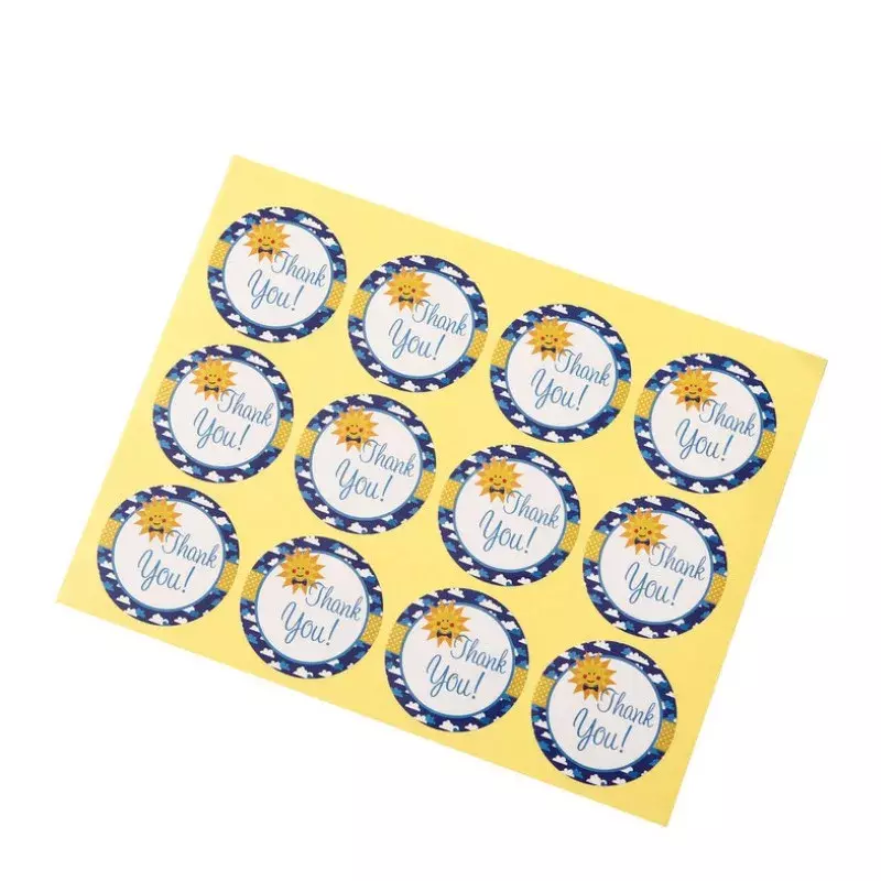 120pcs/lot thank you business bouquet stationery envelope DIY handmade sealing sticker
