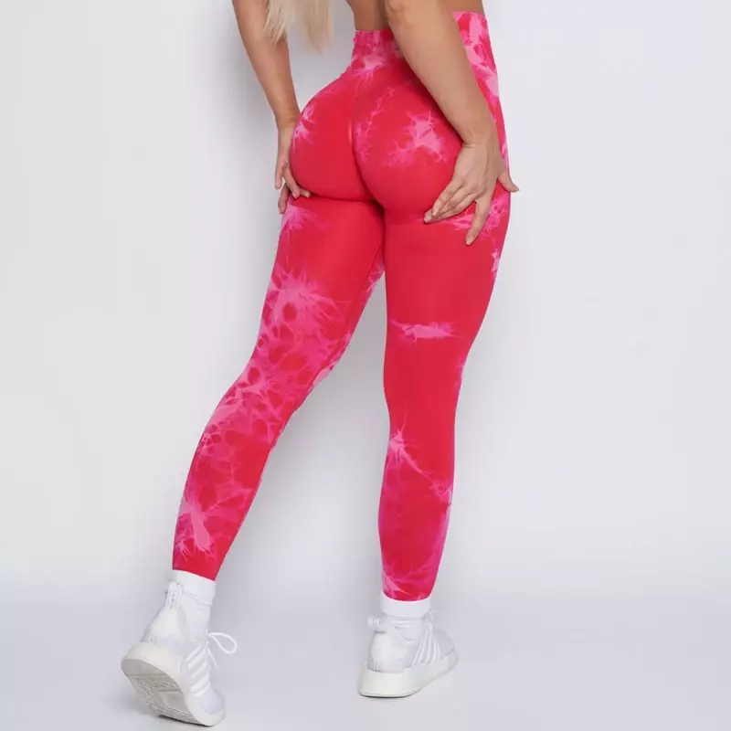 New Lightning Marble Scrunch Butt Leggings For Women Gym Tights Tie Dye Seamless Legging New Color Workout Gym Clothing Yoga