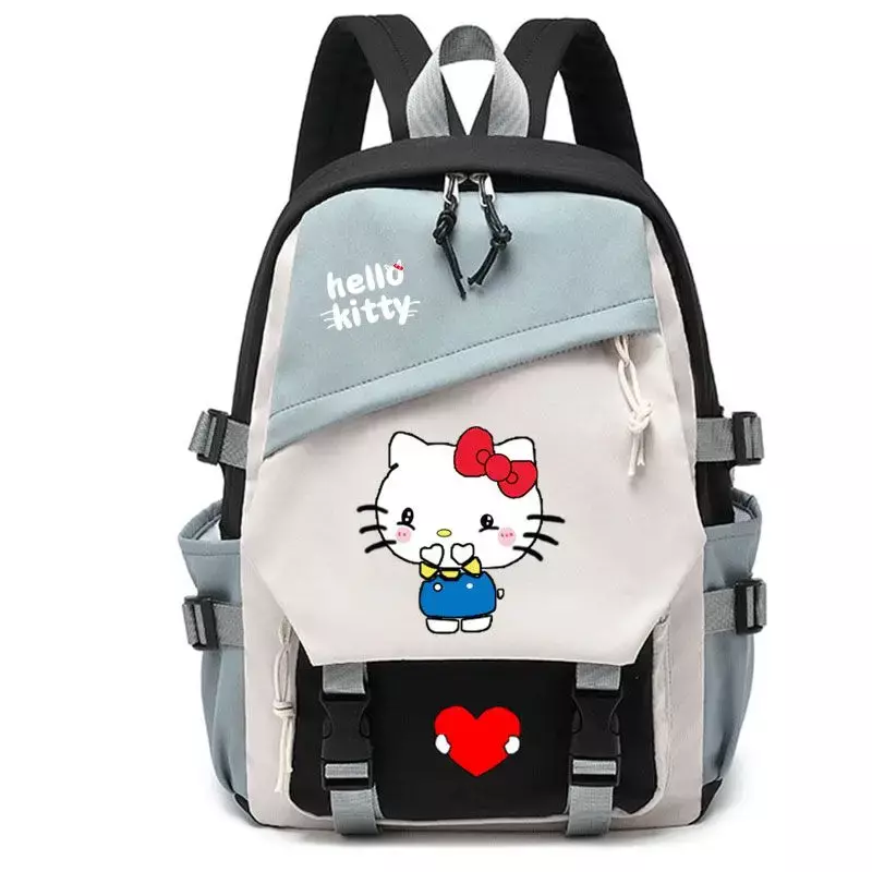 Sanrio Hellokitty Hello Kitty Schooltas Middelbare School Middelbare School Mannelijke En Vrouwelijke Studenten Lichtgewicht Rugzak