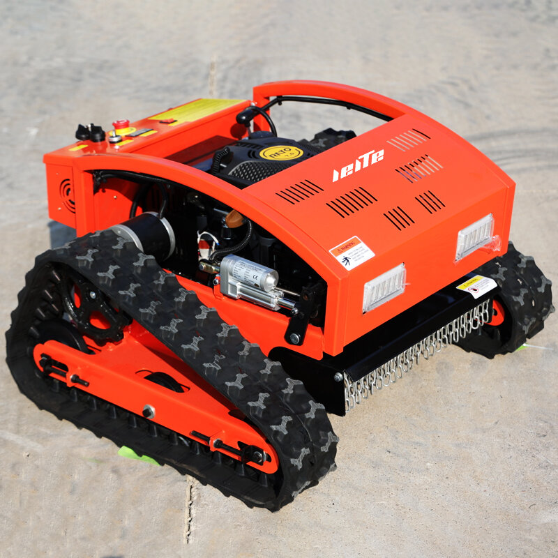 Robot cortacésped eléctrico autopropulsado, tractor de control remoto de gas, quitanieves con hoja personalizable