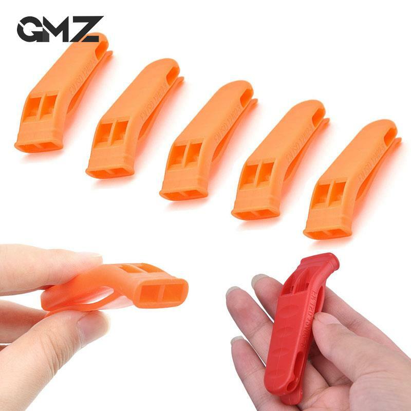 5Pcs Emergency Safety Whistles Outdoor Camping Hiking Climbing Kayak Diving Swimming Survival Rescue Whistle