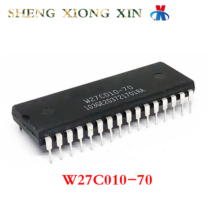 Chip de memória do circuito integrado, W27C010-70 DIP-32, 100% novo, 5 PCes pelo lote