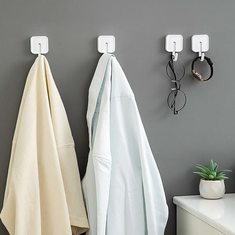 Einfach zu installieren wand haken multifunktion wand haken verstellbare klebende wand haken für bad küche dusche 8 stücke für handtücher