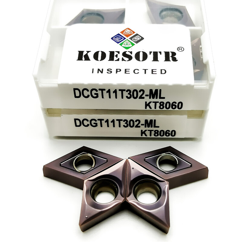 Dcgt11t301 dcgt11t302 dcgt11t304 ml kt8060 inserções de carboneto de alta qualidade ferramentas de torno cnc ferramentas de torneamento dcgt11t3