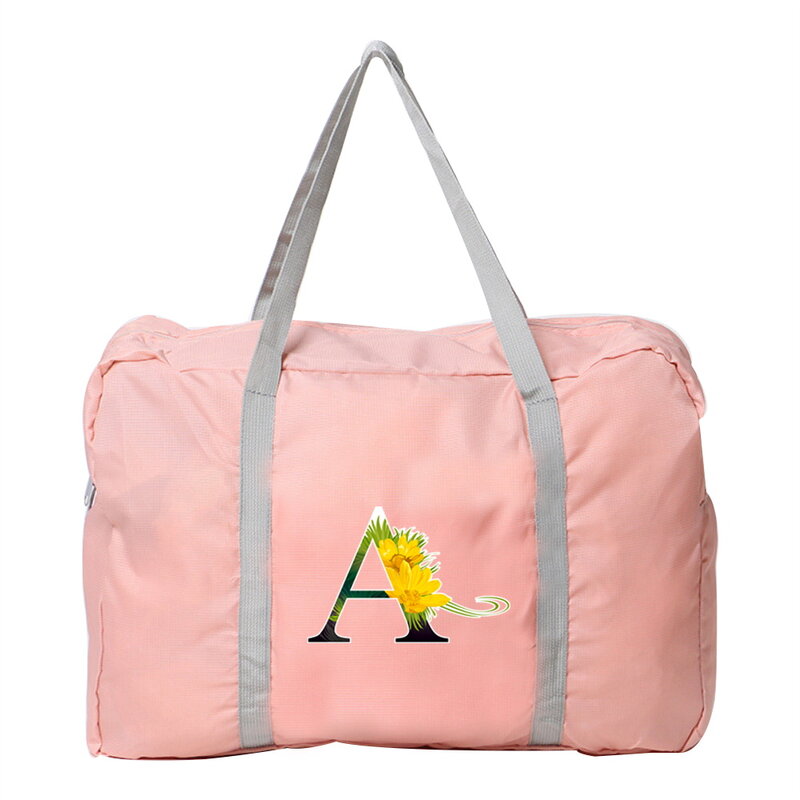 Travel Bag Organizer Women Outdoor Camping Handbag Flower Color Print Accessories Bags Foldable Toiletries Storage Luggage Bag