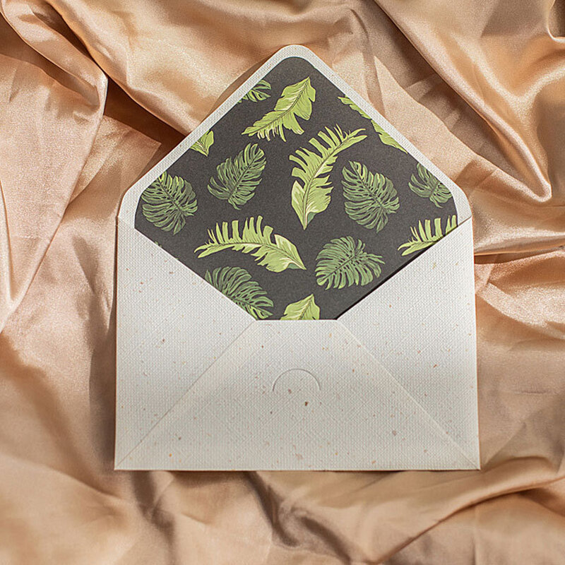 서양식 작은 비즈니스 용품 인쇄 엽서 선물 상자, 종이 메시지 포장, 결혼식 초대장 봉투, 묶음당 20 개