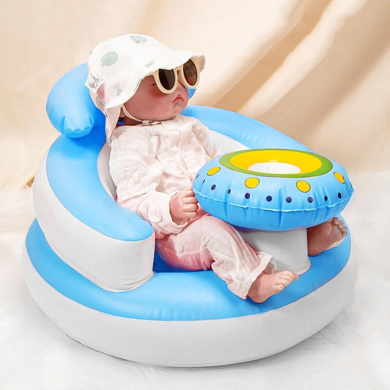 Silla suave inflable para bebé asiento de Puff para niños sofá para baño ducha sillas para niños baño alimentación