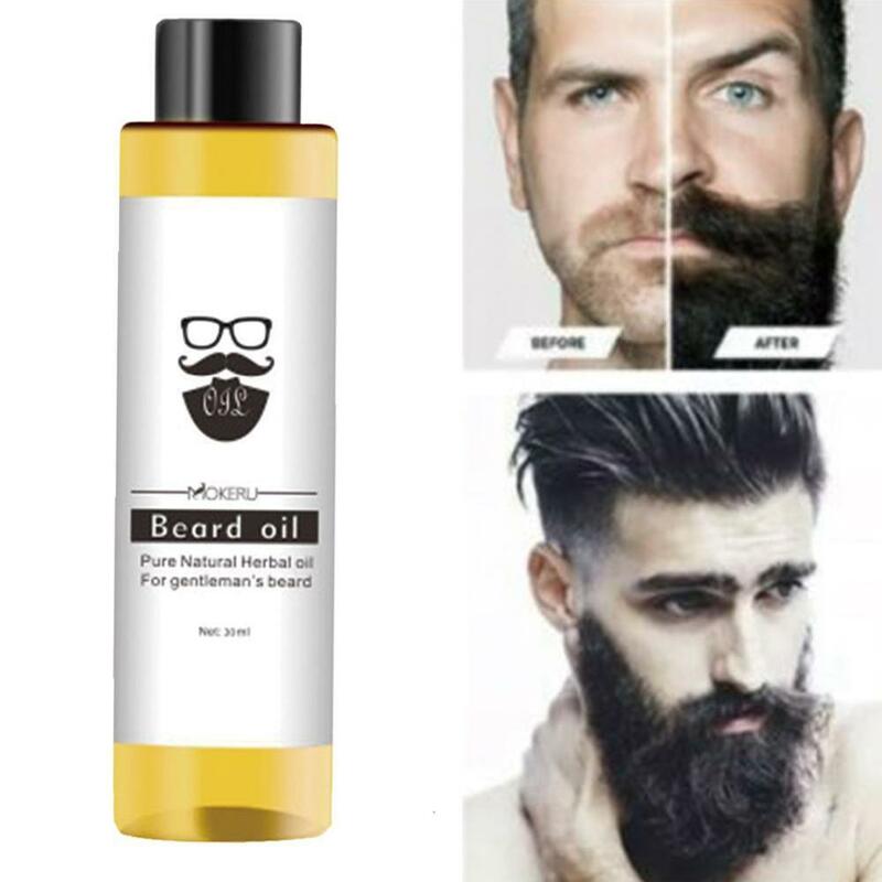 Beard Care Oil Natural Ingredients Growth Oil For Men Beard Grooming Treatment Shiny Smoothing Beard Essential Care Oils 30ml