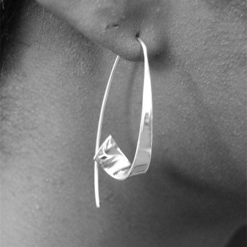 1 ~ 20 pezzi orecchini lunghi con nappe in acciaio inossidabile forma geometrica irregolare orecchini pendenti lunghi moda donna orecchini da sposa