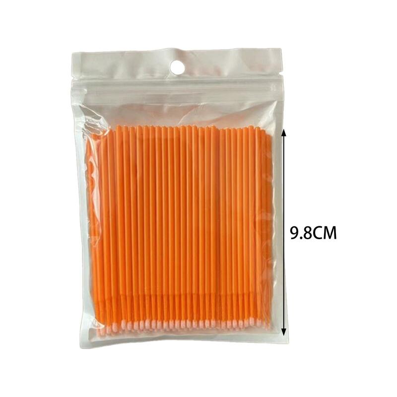 100x Micro Applicator Brushes Remove Grafted Eyelash with Sticks Precision Tip Cotton Swabs for Eyelash Extensions Personal Care