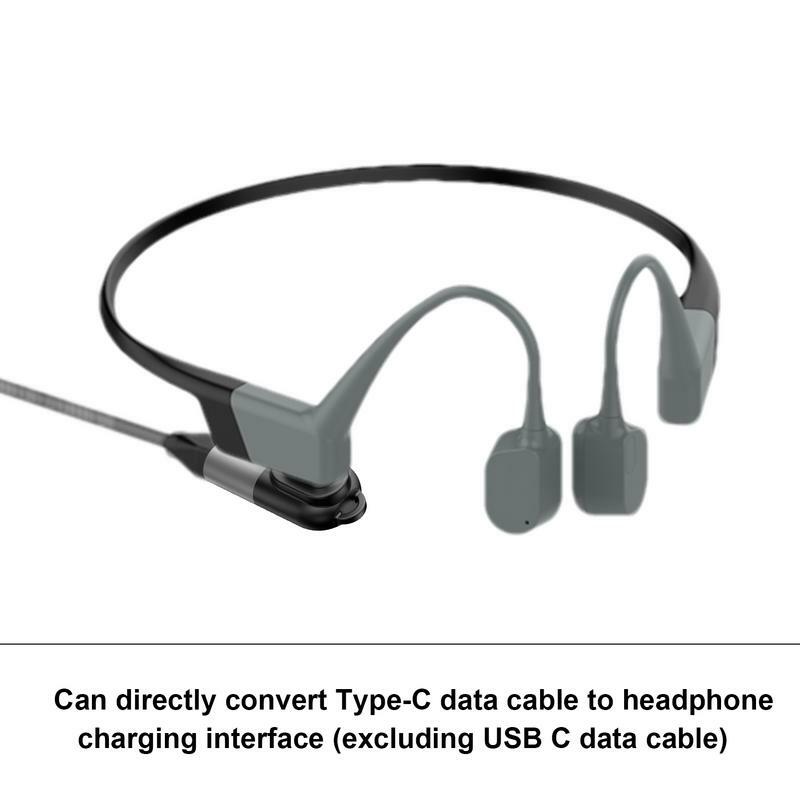 Adaptador de cargador C para auriculares, adaptador de Cable de cargador tipo C, convertidor de cargador para auriculares