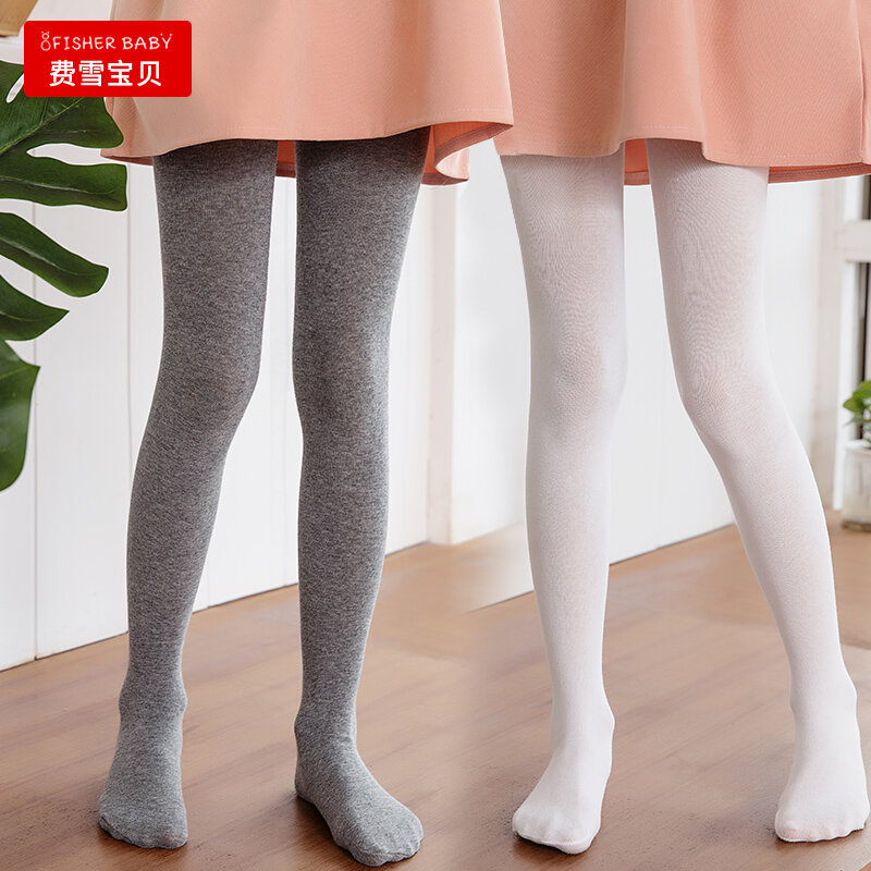 New Spring autumn thin breathable pantyhose princess baby girls cotton high-elastic leggings student kids Ballet dance stockings