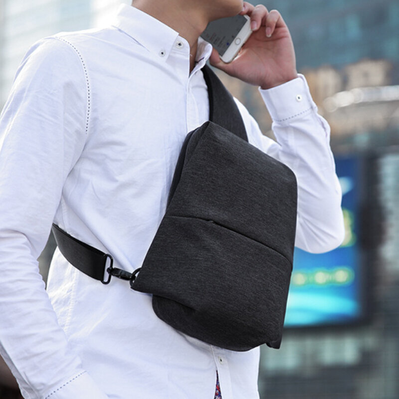 Chikage Simples Lazer Unisex Único Ombro Saco Multi-função Crossbody Bag Esportes Ao Ar Livre Impermeável Portátil Peito Bag