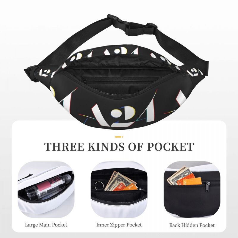 Riñonera Unisex con logotipo de películas A24, bolso cruzado multifunción, bolsos de pecho, paquete de cintura de viaje corto