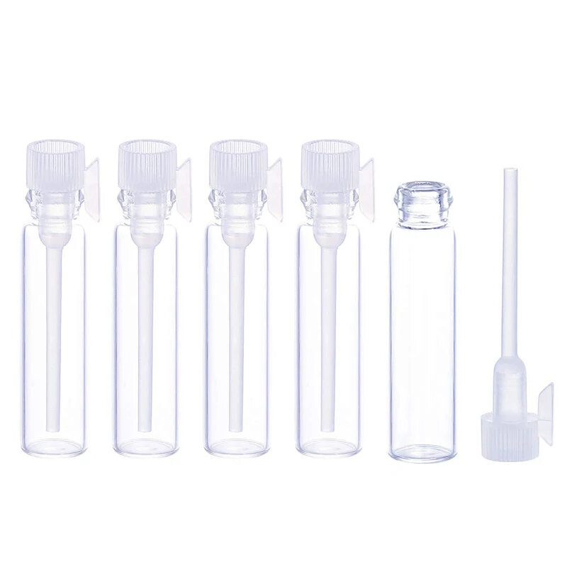 1ml/2ml/3ml Mini profumo di vetro vuoto piccole fiale per campioni provetta per profumo liquido da laboratorio fiale di vetro sottili