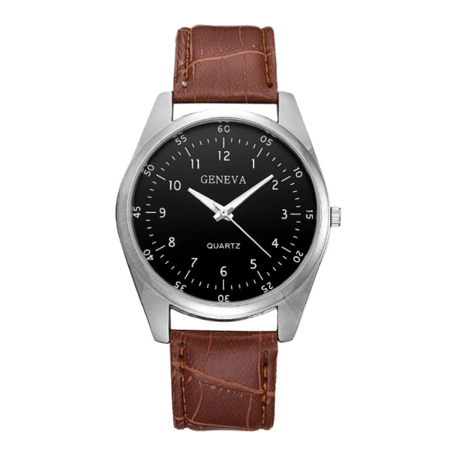 Classic Retro Dial Watch Fashion Quartz Analog Watch Classic Watches For Man Gift Watches PU Strap Wristwatch