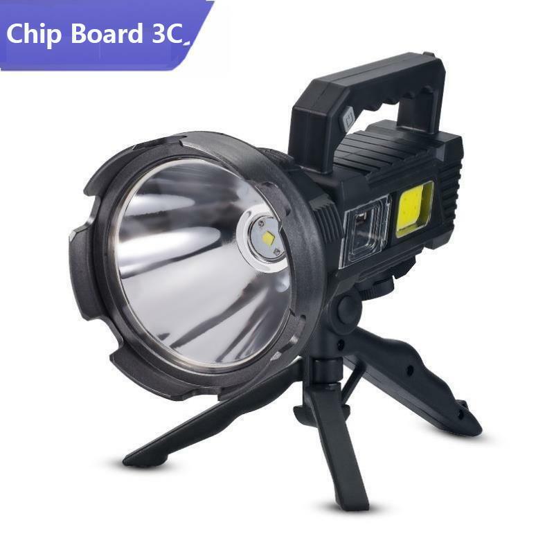 Super Bright LED Portable Flashlight sSearchlight P50 Lamp Bead With Mountable Bracket Suitable for Expeditions Fishing