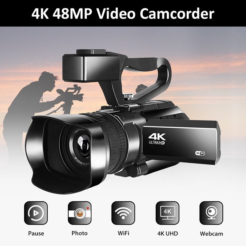 Videocamera digitale wifi domestica ad alta definizione all'ingrosso DV smart camera microfono esterno