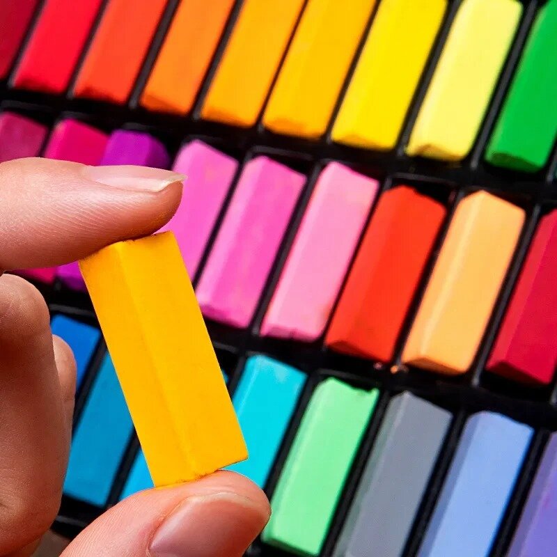 24/32/48/64 Color Chalk Set Color Suitable for Beginners A Variety of Painting Pastel Stick Art Painting Stationery for Students