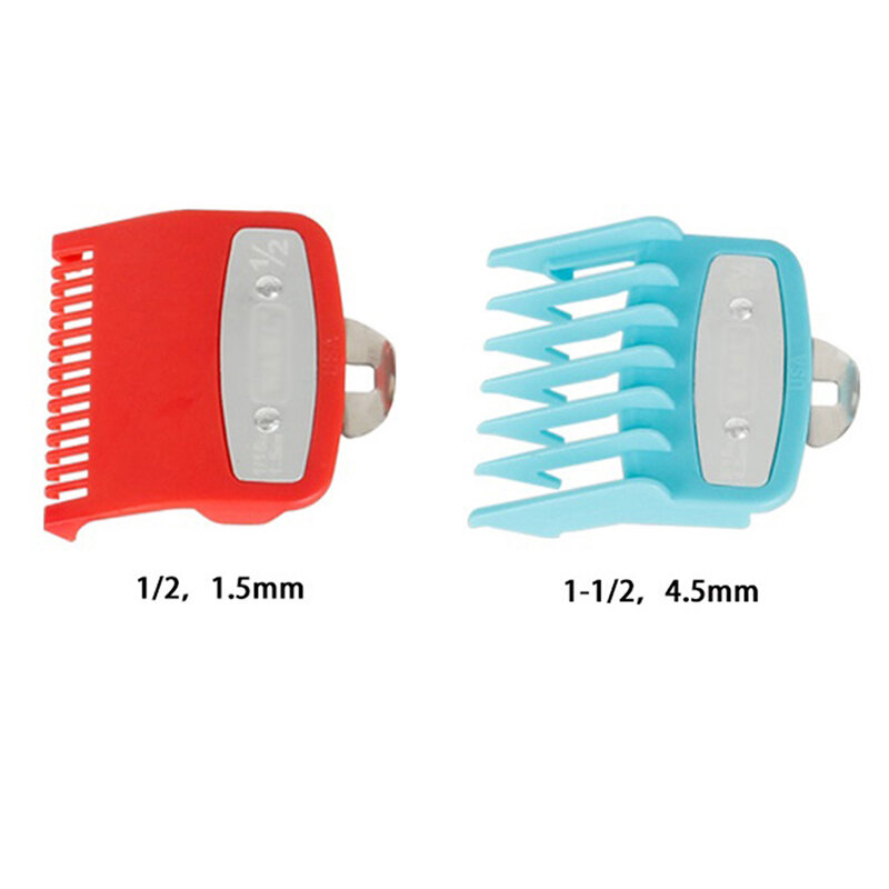 2Pcs 1.5/4.5mm Electric Hair Clippers Limit Comb Haircut Calipers Electroplating Limit Comb Positioning Comb Beard Trimmers