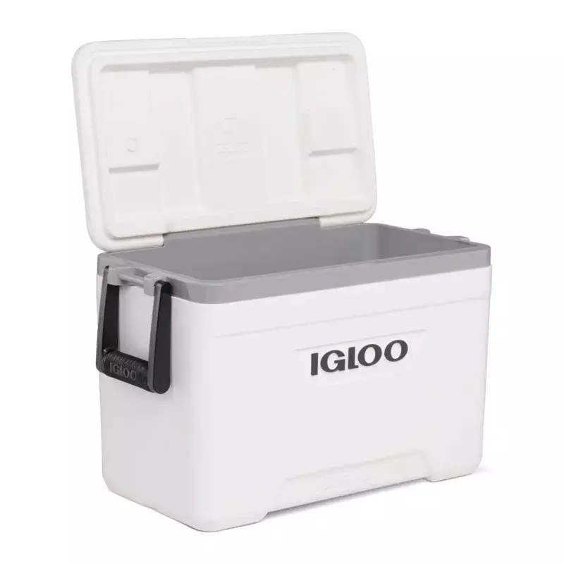 Refrigerador dado duro marinho do Igloo 25 QT, branco, 10,46 "x 20,56" x 13,06"