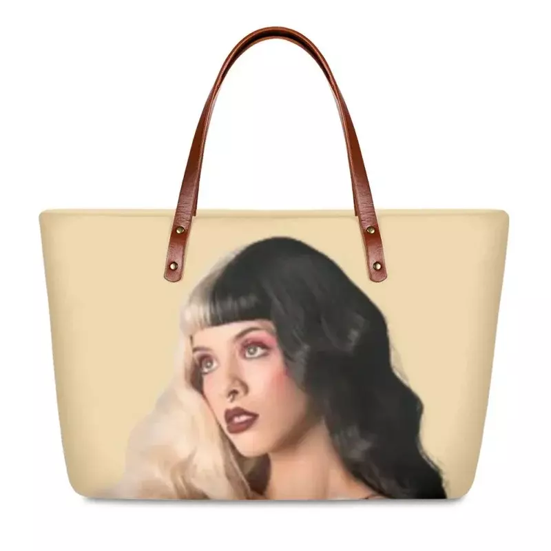 2023 Fashion Melanie Martinez Print Shoulder Bags Pink Travel Handbags Durable Shopping Bag For Women Youth Girls Bolsos De Lujo