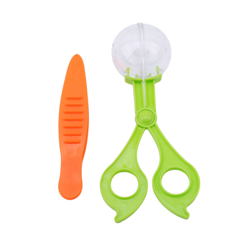 Plastic Nature Exploration Toy Kit for Kids Plant Insect Study Tool - Plastic Scissor Clamp  Tweezers