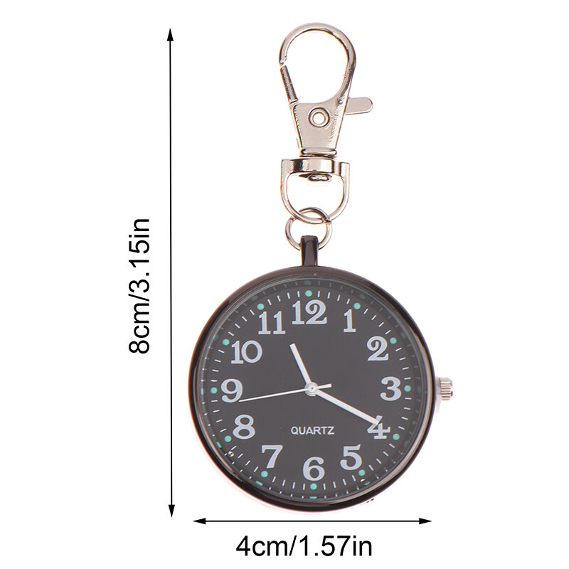 นาฬิกาพกนาฬิกากระเป๋าพยาบาลพวงกุญแจ FOB นาฬิกาพร้อมแบตเตอรี่แพทย์จี้วินเทจนาฬิกาสอบ