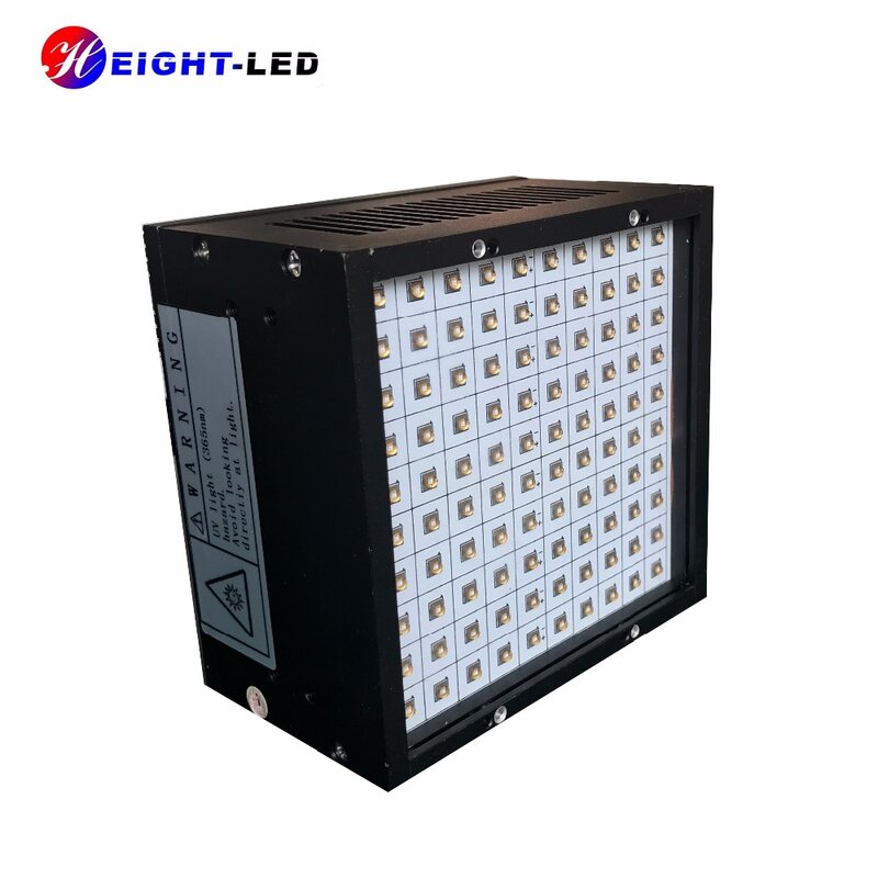 HTLD 고출력 UV LED 영역 경화 램프, 레진 접착제, 고에너지 보라색 LED 조명, 365nm, 385nm, 395nm, 405nm